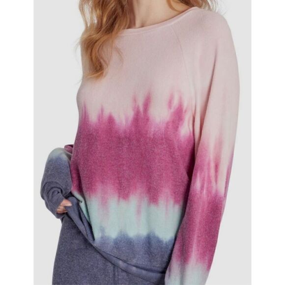 New. WILDFOX pink, purple and blue beach jumper sweatshirt. Retails $98 medium - Picture 3 of 8
